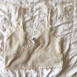 H&M cami top with lace size M